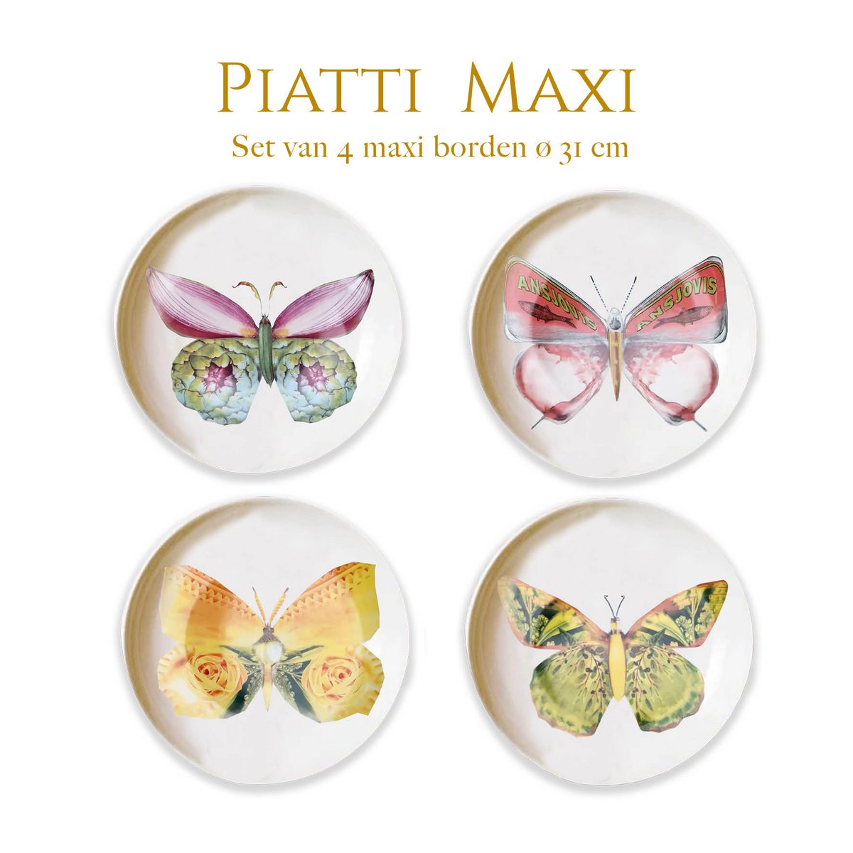 La dolce vita di una farfalla - Piatti Maxi