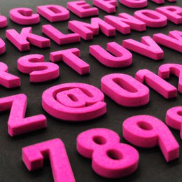 Modern magnetic letters - Unique Colors