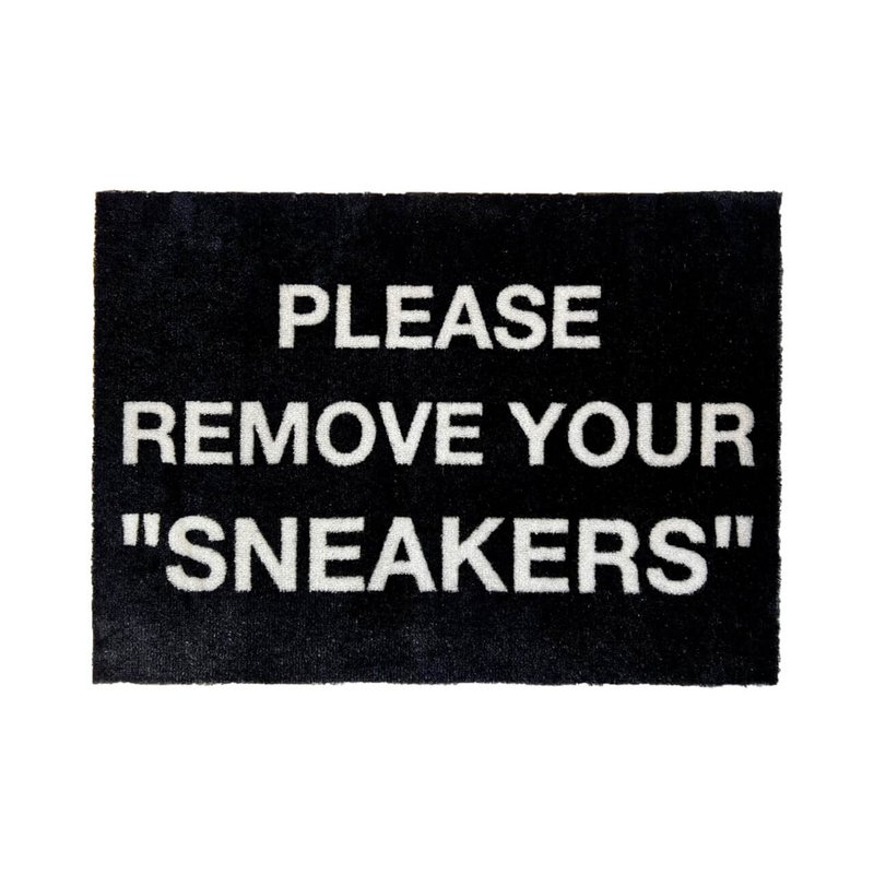Sneaker alfombra / felpudo - PLEASE REMOVE SNEAKERS - negro