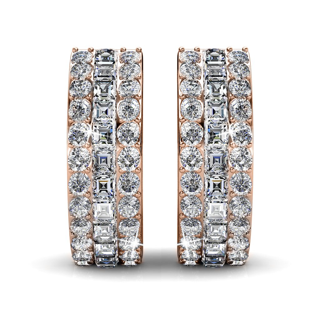 Boucles d'oreilles Olena - Oder Rosé et Cristal