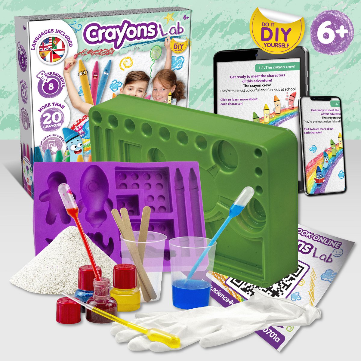 Crayons Lab - Juguetes educativos para niños (7 idiomas)