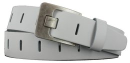 Smooth leather belt in various colors and sizes, with a classic buckle closure.