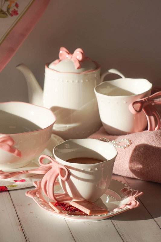 Ciotola Ribbon Grace rosa 15,5 cm Isabelle Rose
