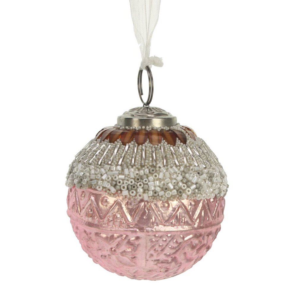Glaskugelperlen rosa