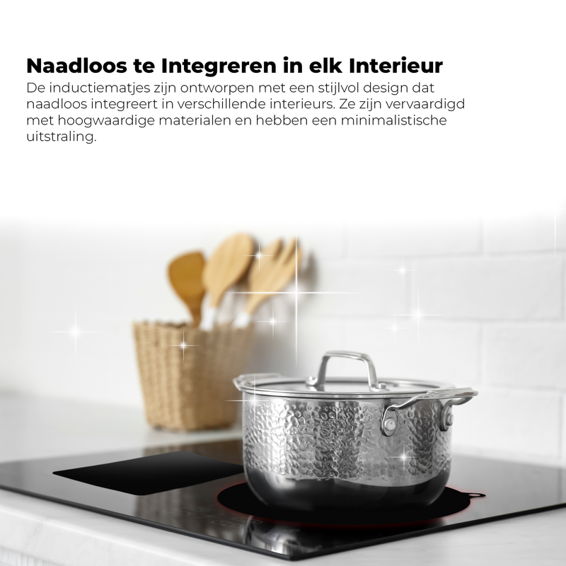 Induktionsbeskyttere - Sort, 6 stykker