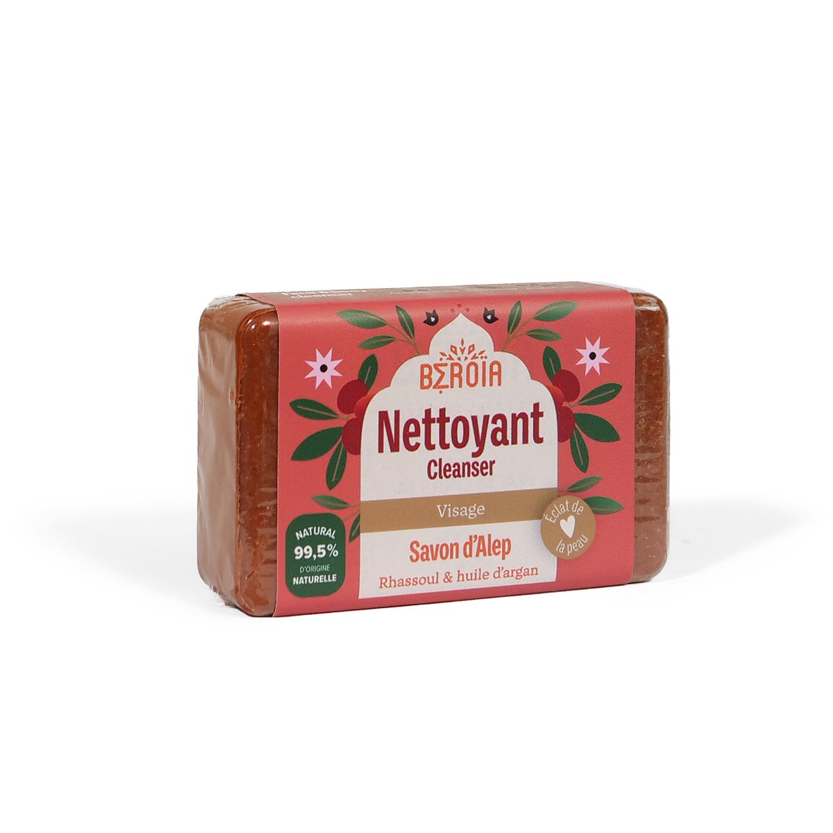 Savon d'Alep à l'huile d'argan & au rhassoul  - 100g