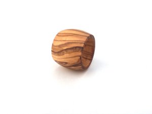 Olive wood napkin ring