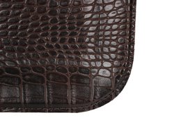 Dienblad plat groot krokodil donkerbruin