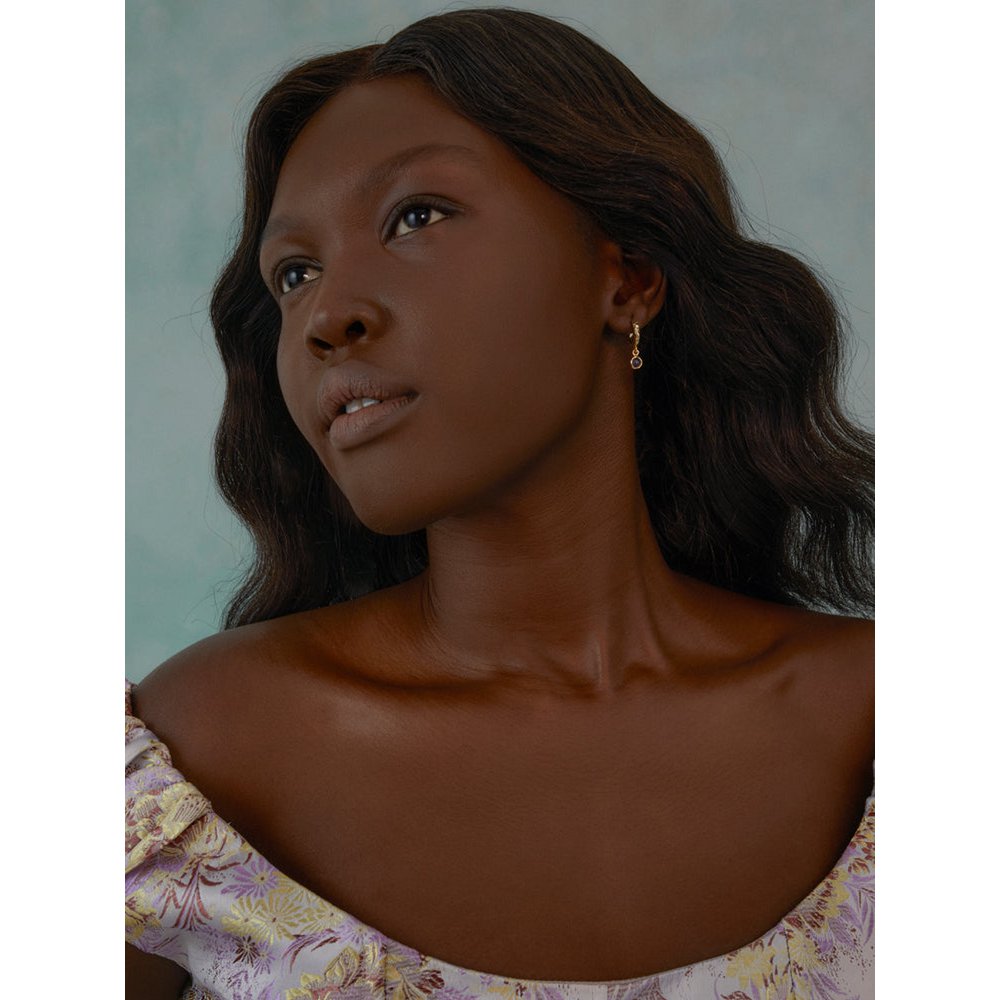 Cosmo Iolite Hoop Earrings