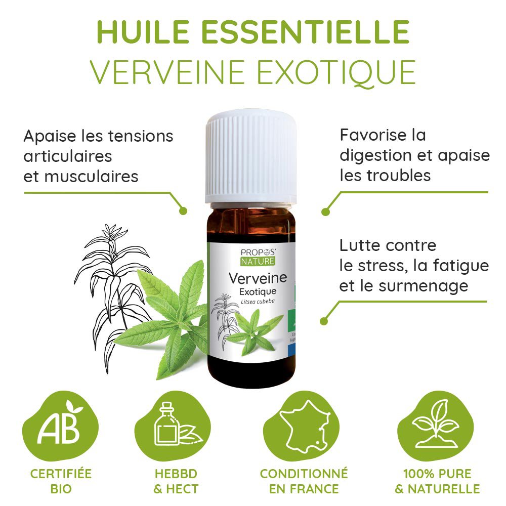 HUILE ESSENTIELLE DE VERVEINE EXOTIQUE BIO 10ML