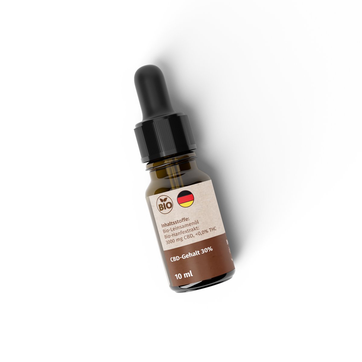 CBD hesteolie 30% | 3000mg CBD | 0% THC | Økologisk hørfrøolie