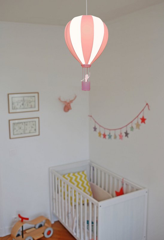 CHILDREN'S HANGING LAMP PINK BALLOON