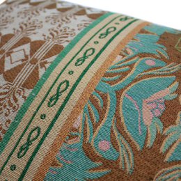 Coussin NIN-NIT Mouvement Classiques | 100% coton tissé | décoratif avec ambiance plage, rayures et imprimé nature | marron | bleu | turquoises | vert d'eau | vert | beige | blanc | 40x60 cm
