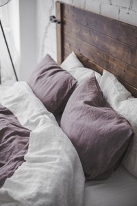 Natural Linen Pillowcases, Various Colors and Sizes