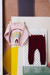 Leggings organici Mirtillo rosso