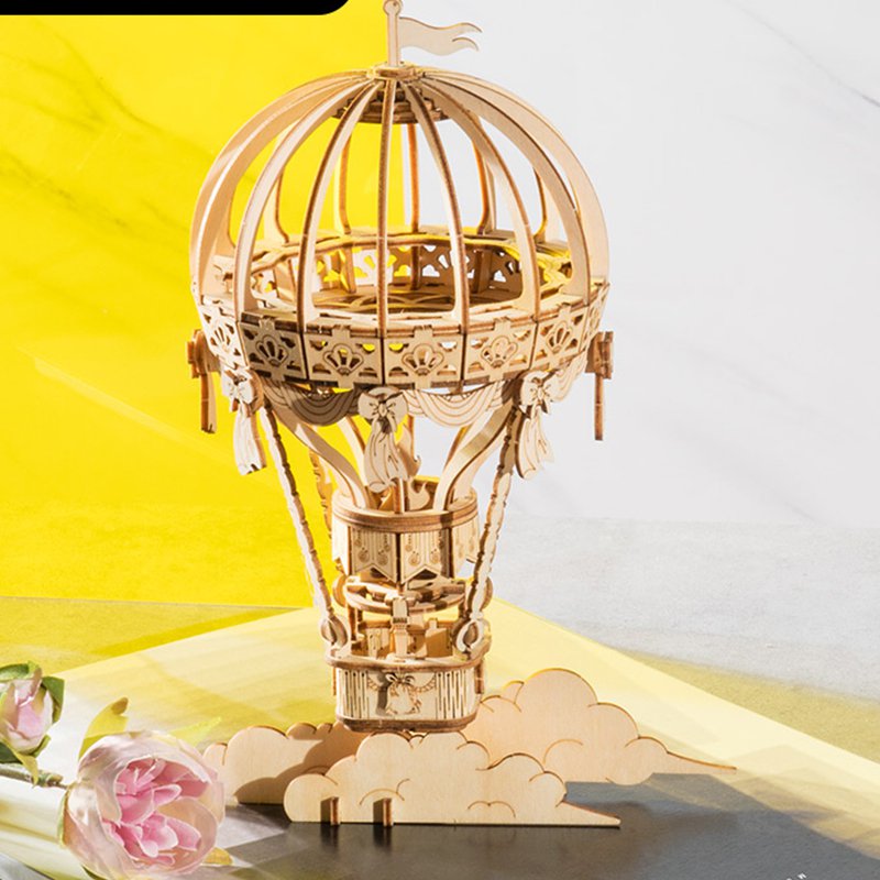 Robotime, 3D Houten Puzzel Hot Air Ballon, TG406, 15,5x10,4x20,8cm