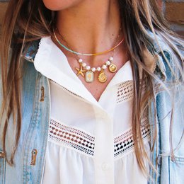 Collar Miyuki - Arco iris alto