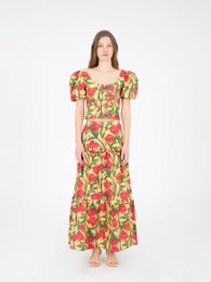 Zafira gele bloemenprint top
