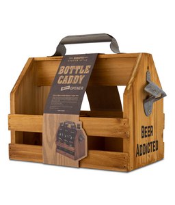 Caddy aus Holz für 6 Bierflaschen