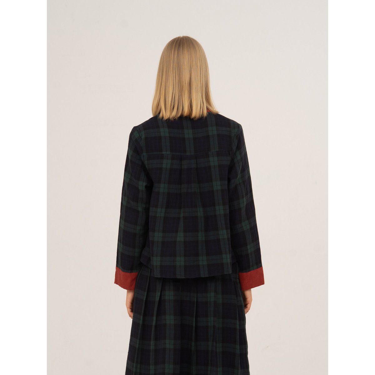 Evermore geruit blauw en rood shirt