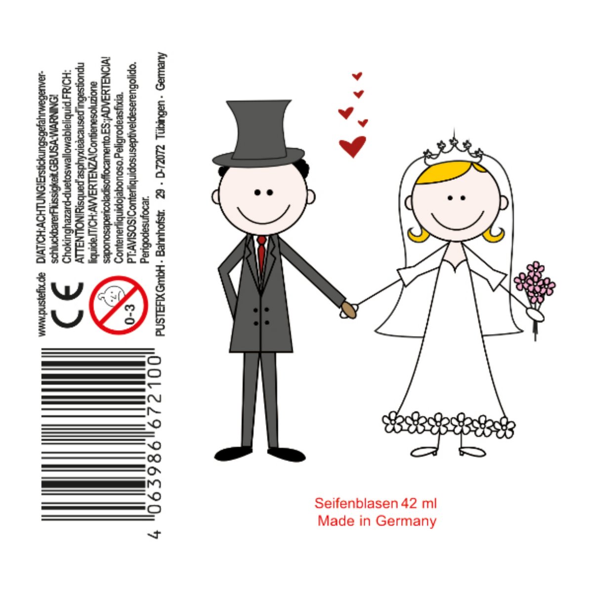 PUSTEFIX Kleinpackung Hochzeit Comic