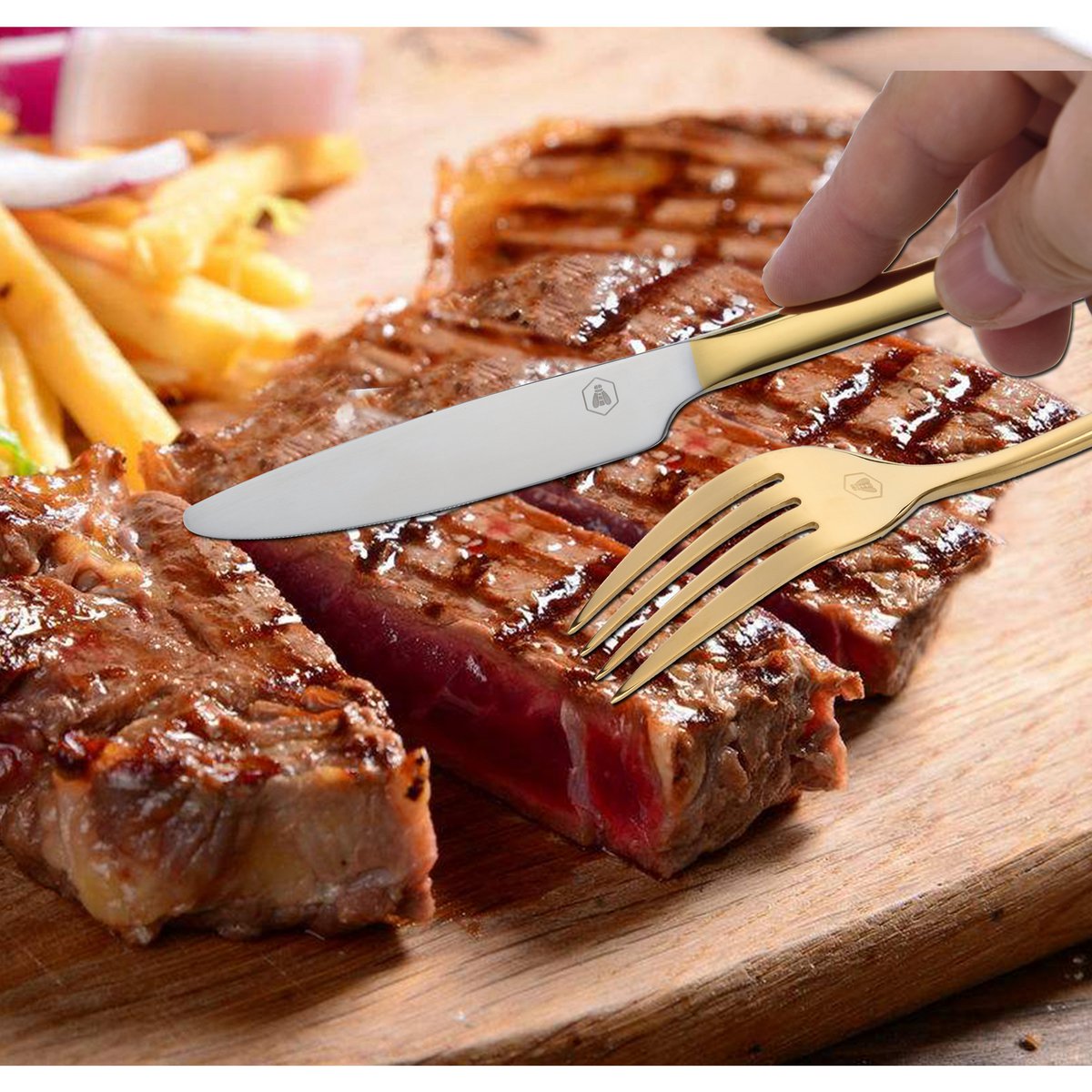 LG CUTLERY CHA GOLD 16 PCS