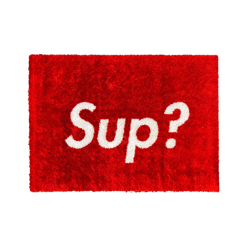 Alfombra de zapatillas / felpudo - ¿SUP? - Rojo