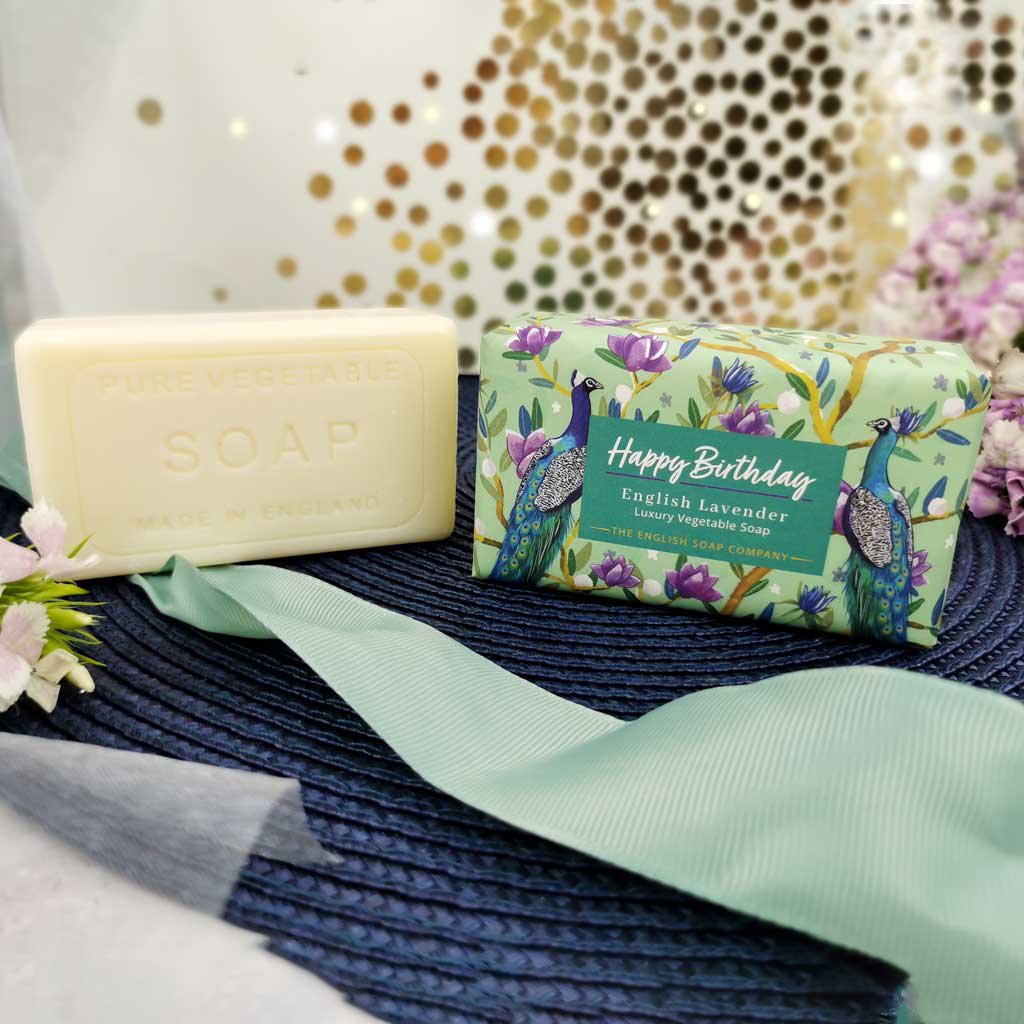 ENGLISH SOAP C° 190g zeep - Happy Birthday - Eng. Lavender