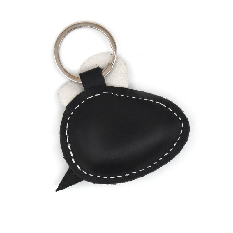 Bee handgemaakte lederen sleutelhanger
