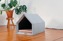 Pethome Perfektes Haus für einen Hund und eine Katze - hellgrau/recycelt
