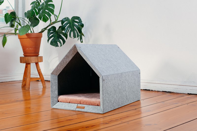 Pethome Perfekt hus til en hund og en kat - lysegrå/genanvendt