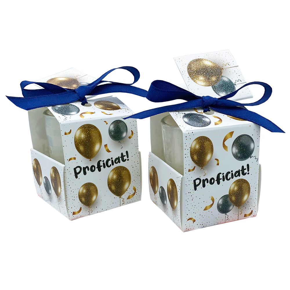Wish Candle With Charm - "Congratulations!"