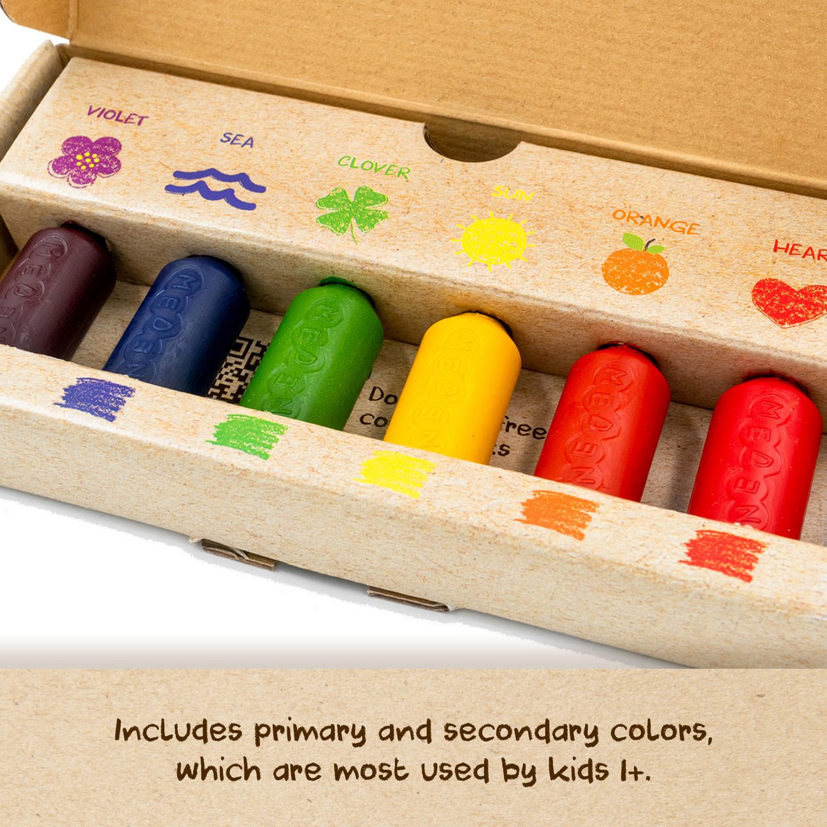Crayones de cera de abejas Medenka Junior
