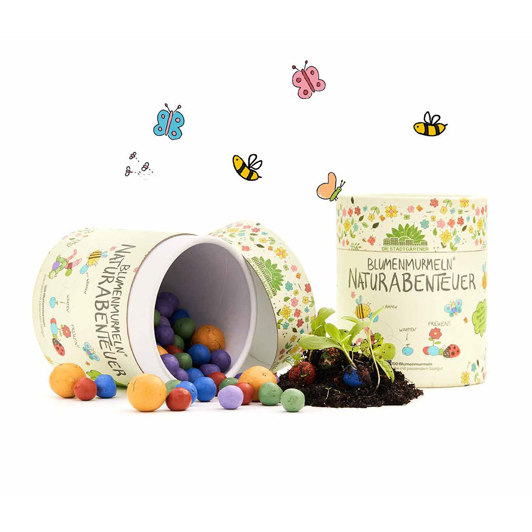 Blumenmurmeln Naturabenteuer, 100er Dose