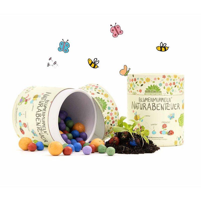 Blumenmurmeln Naturabenteuer, 100er Dose
