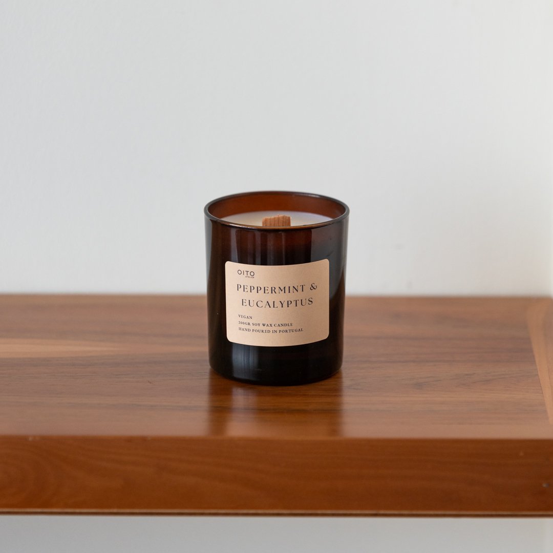 Bougie Senteur Menthe Poivrée et Eucalyptus - 50h