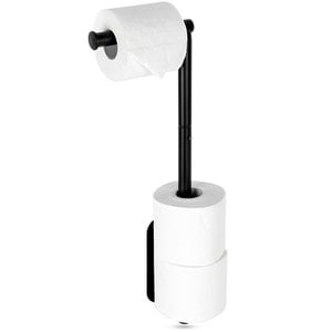 Toilet paper holder steel black 46.5 cm