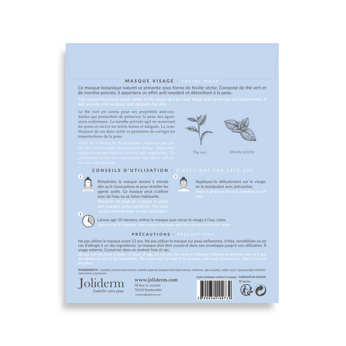 Mascarilla facial desintoxicante