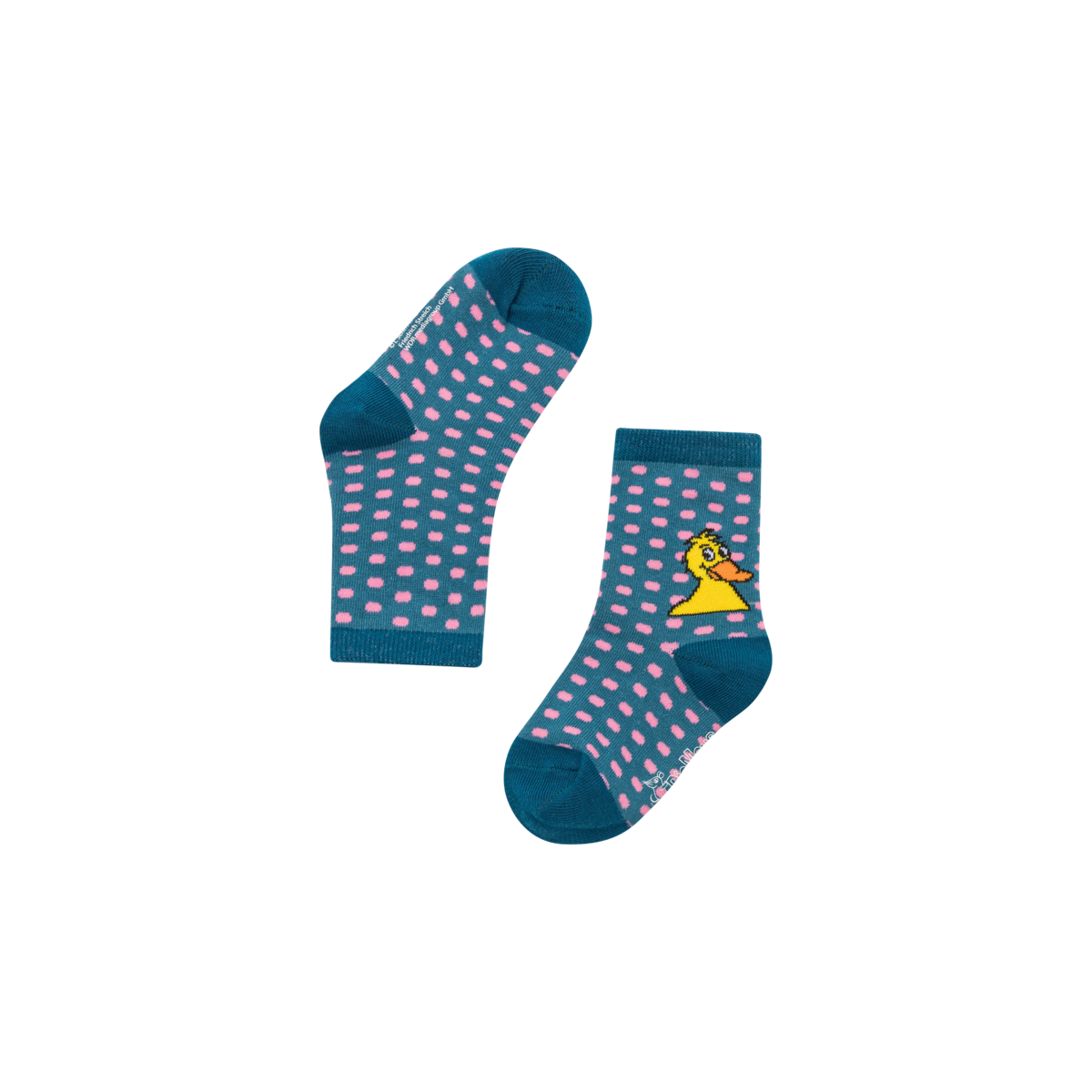 koaa – Le Canard « All Over » – Chaussettes turquoise/rose