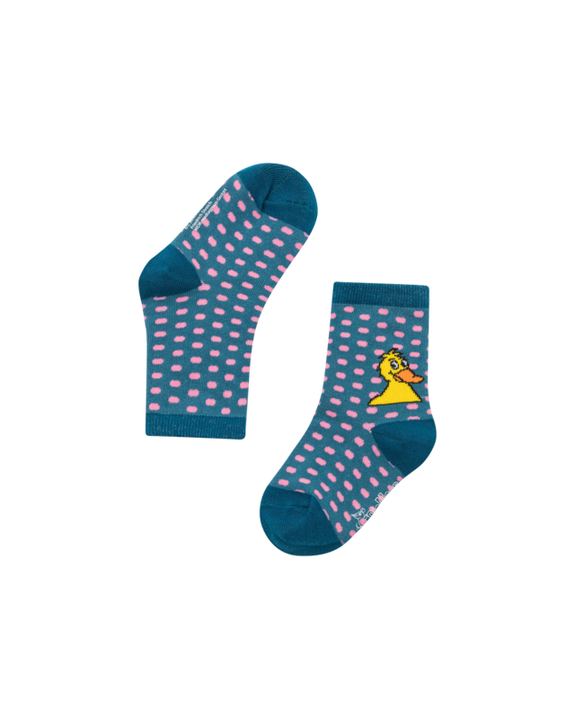 koaa – Le Canard « All Over » – Chaussettes turquoise/rose
