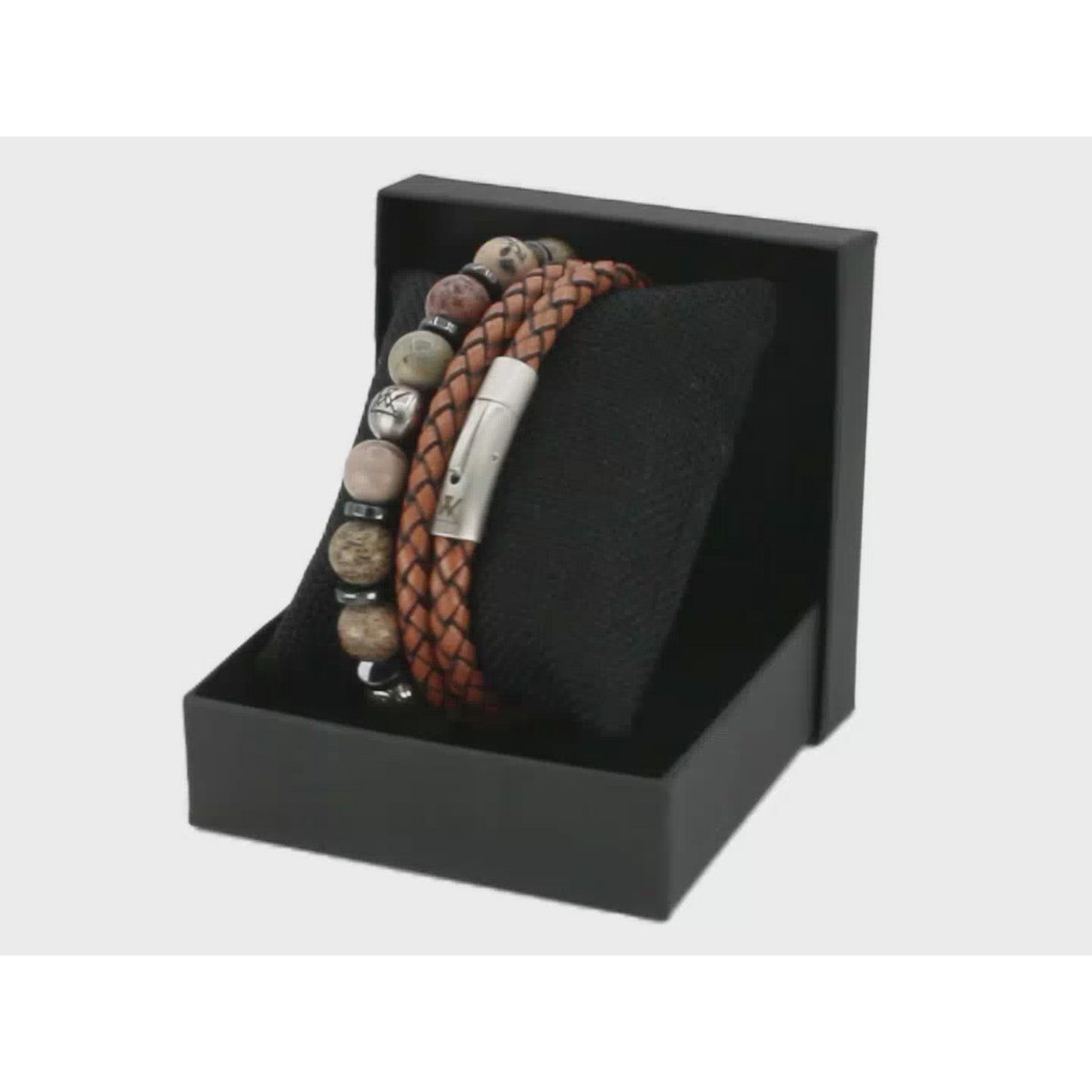 Leather bracelet 12mm - Civilis collection