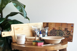 Combi -pakke Mosaic Borrelplank & Coasters