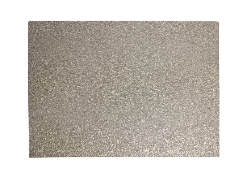Wendbares Tischset 6er Set grün beige Rochen Optik 45x33 cm