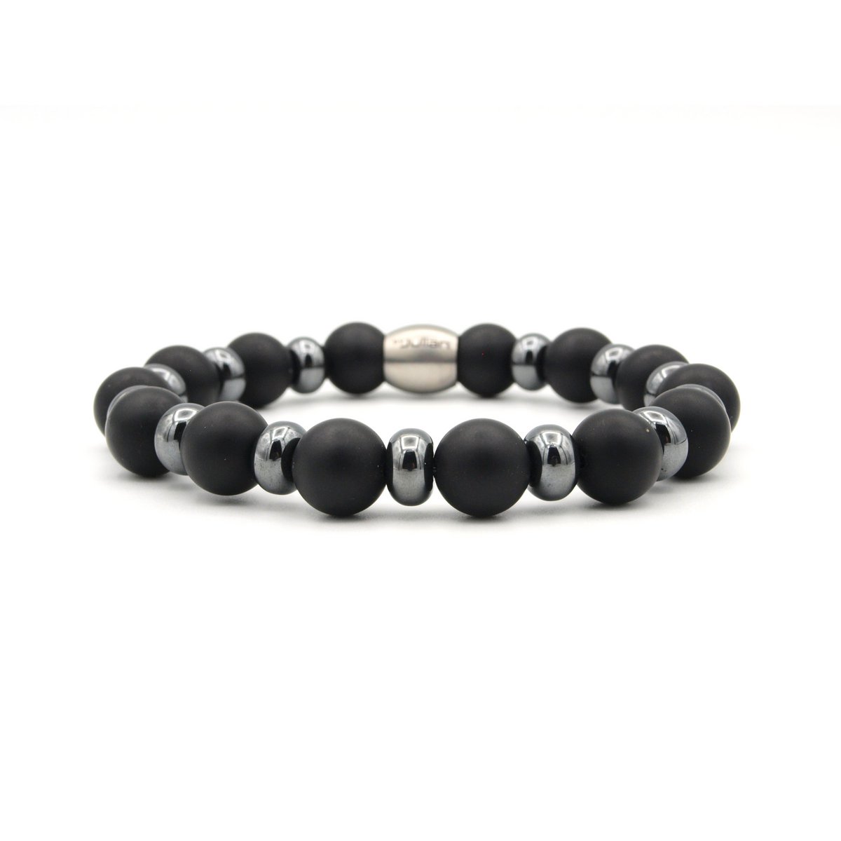 armband Umi hematiet matte onyx (10mm)