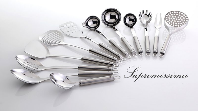 Citrus zester made of stainless steel, series Supremissima