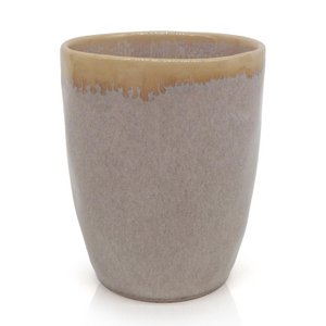 Stoneware Becher sand