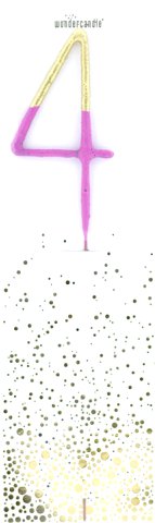 4 Bicolor 2-farbig gold pink Wondercandle® classic