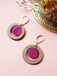 BULLE Fuchsia earrings