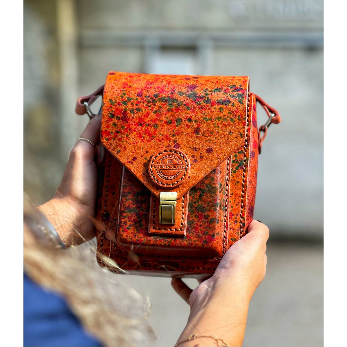 Handmade Genuine Leather Crossbody Bag - Leather bag