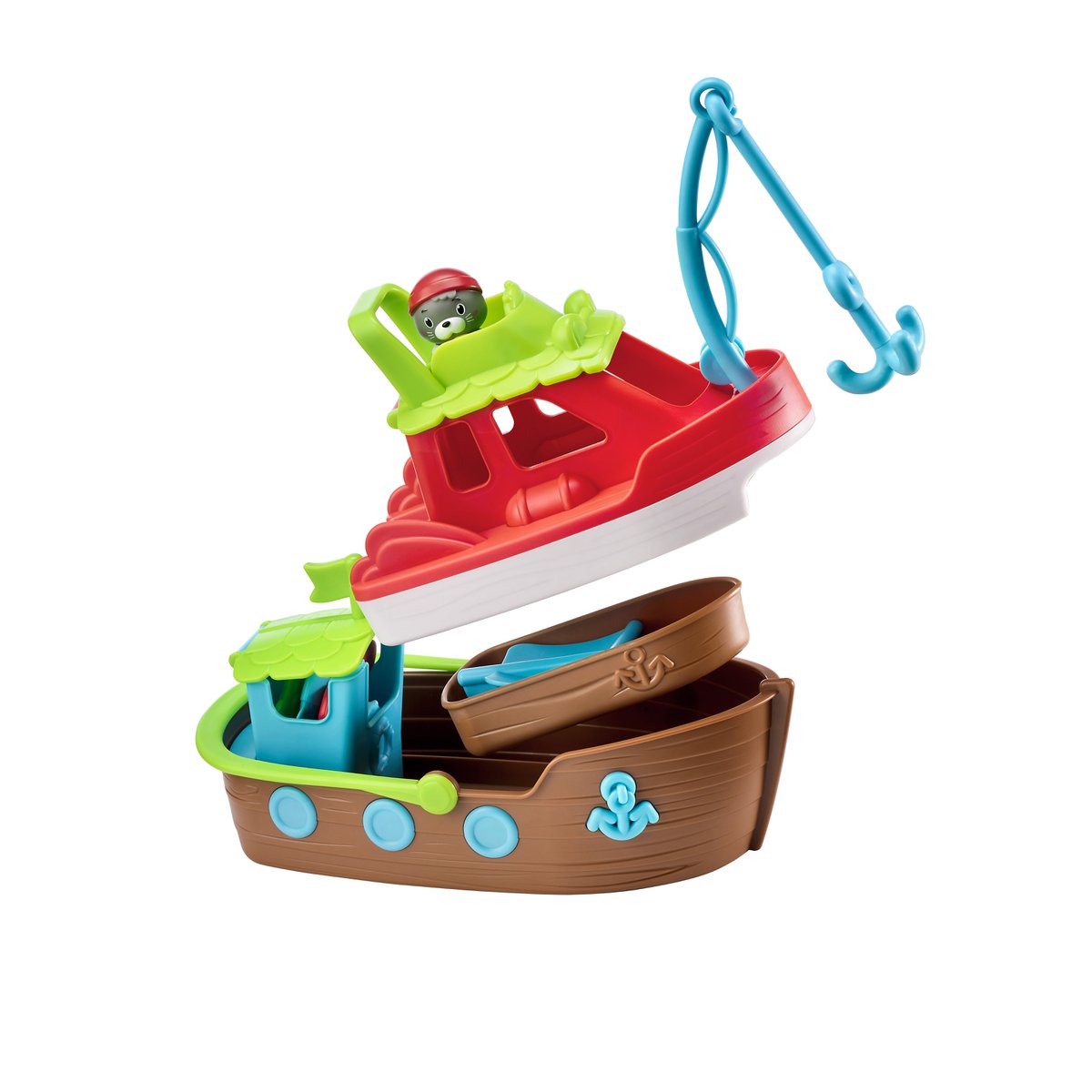 Klorofil Badespielset Stapelboot